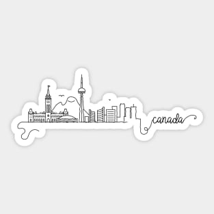 Canada City Signature Sticker